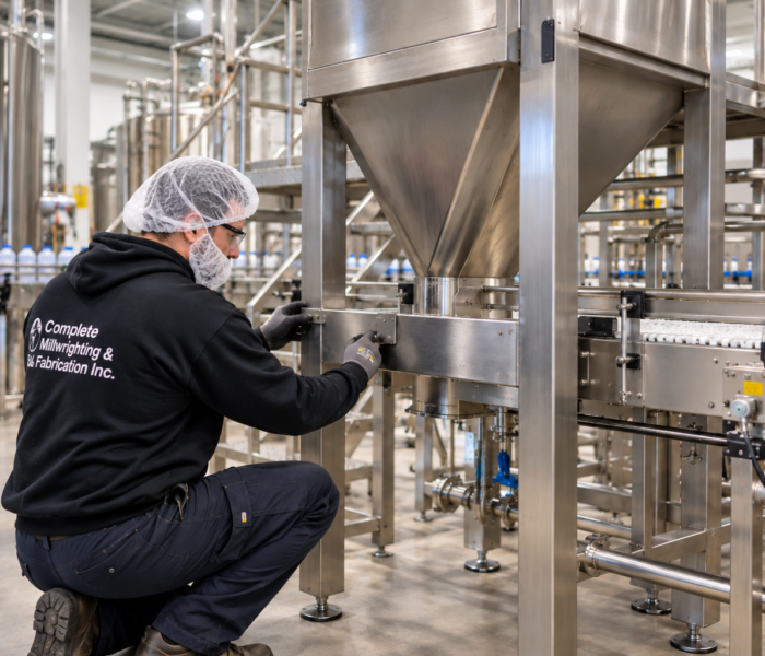 Hygienic Millwright Maintenance in Bottling Plant